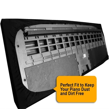 Tastatură Pian Electric Capac de Praf pentru 61/88 Cheile de Pian Electronic Anti-praf, Murdărie-Dovada Protector Sac de Depozitare cu Cordon
