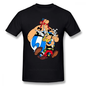 Asterix Tricou Asterix Si Obelix T-Shirt Streetwear Maneca Scurta Tricou Barbati Din Bumbac Grafic Minunat Tricou