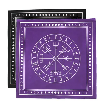 2019 lună nouă fază de alimente integrale rune divinație Altar față de masă de Altar patch față de masă