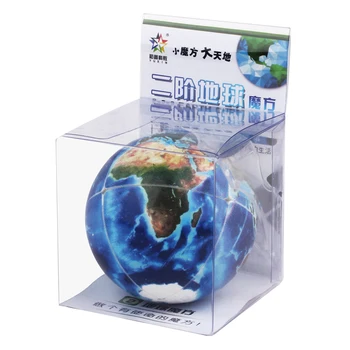 Yuxin Pământ 2x2 Puzzle Cub Magic UV Profesional Priniting Cubo Magico Noutate Puzzle idee de cadou de ziua Jucarii Educative