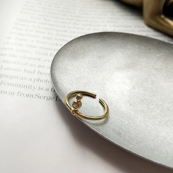2019 noi argint 925 placat cu inele de aur de moda temerament meci arătător inele reglabile pentru femei zircon bijuterii