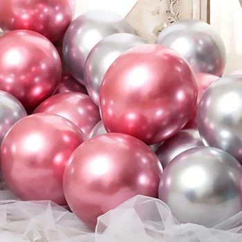 30 buc 10/12 țoli petrecerea de ziua balon de metal de nunta de decorare dormitor fundal perete decorat cu chrome senior balon