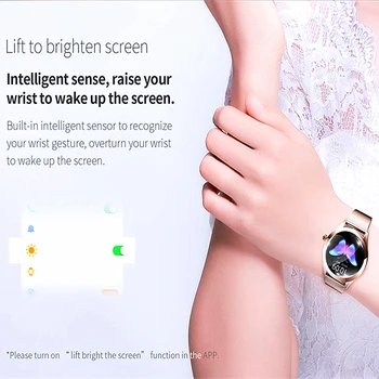 Fierbinte KW10 Moda Ceas Inteligent Femei Brățară Minunată Heart Rate Monitor de Monitorizare de Somn Smartwatch connect IOS Android PK S3 trupa