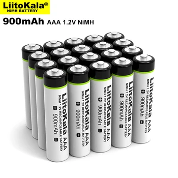 4BUC Original LiitoKala 1.2 V AAA 900mAh NiMH Reîncărcabilă Baterie pentru Lanternă, Jucarii,control de la Distanță