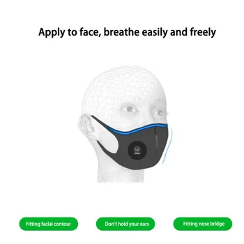 5Pcs Respirator Față Mască de Praf de Respirație Filtru Supapa de Protecție a Preveni Plierea Mască Respiratorie Reutilizabile Masca Lavabil
