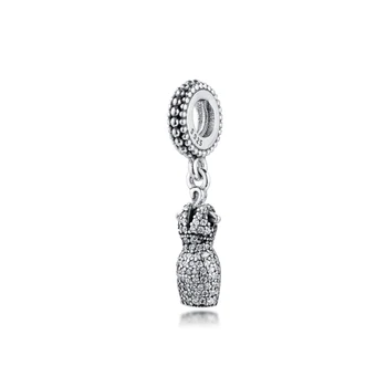 Se potrivește Pandora Brățară Rochie Orbitor Farmec Legăna Real Argint 925 Bijuterii din Margele pentru Femei DIY Face kralen berloques