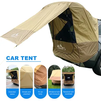 Portbagaj Cort în aer liber Auto-Tur de conducere Auto Coada Extensia Cort Parasolar Impermeabil Spate Tent Cort Pentru Gratar Camping