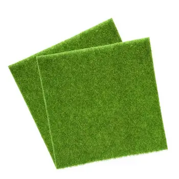 De Vânzare la cald Iarbă artificială gazon covor pentru interior și exterior, gazon Sintetic, iarba verde de Acasă decorare 30cmx30cm 2 buc