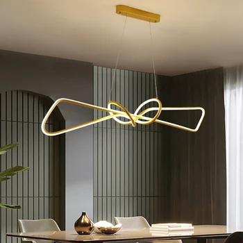 Black&Gold Moderne Pandantiv cu LED-uri de Lumină Pentru Camera de zi, Sufragerie, Bucatarie Montate pe Plafon Lampă cu Led-uri lampă de Pandantiv Lampă de Agățat Acasă