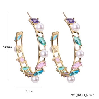 XIUMEIYIZU Moda Cercel de Lux Cubic Zirconia Jewelri Cadou pentru Aniversarea Femei Cercel de Perla en-Gros Cercei