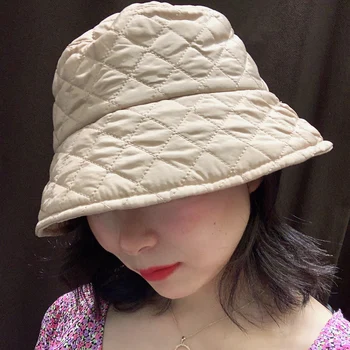 Carouri pescar palarie Toamna iarna pălărie Japoneze dubla-cu care se confruntă doamna retro cald versiunea coreeană de moda fata bazin mic pălărie