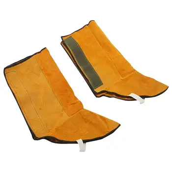 Piele Ignifuge Sudare Jambiere De Siguranță Boot Flacără De Căldură Abraziune Rezistent La Flacără Picior De Siguranță De Protecție A Muncii Instrumente Sudor