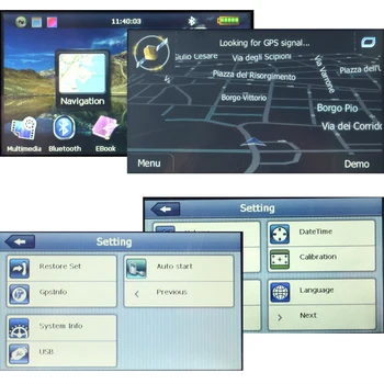 Fodsports 256M RAM, 8GB Flash Motociclete 4.3 Inch Navigator GPS rezistent la apa Bluetooth Navigatie Auto gps Hărți Gratuite
