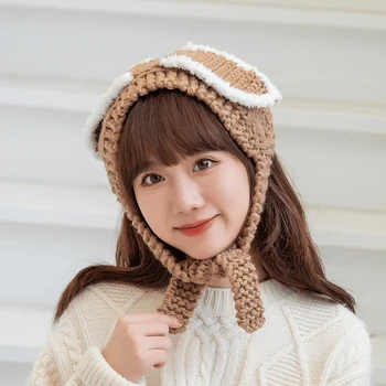 Femeile Anime Desene Animate Drăguț Broasca Pălărie Cosplay Iepure De Lână Capac Fata De Toamna Iarna Tricotate Pălărie Fată