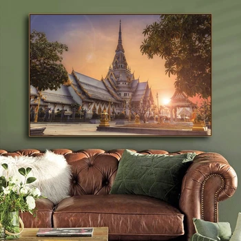 Thailanda Grand Palace Poster de Perete de Arta Canvas Tablou Modern Postere si Printuri Poze de Perete Pentru Camera de zi de Decorare Dormitor