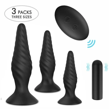 Butt Plug Anal Vibrator Pentru Om de sex Masculin Masturbator de Control de la Distanță Dildo Vibrator USB Reincarcabila 9 Moduri de Sex Anal Jucării Pentru Om Gay