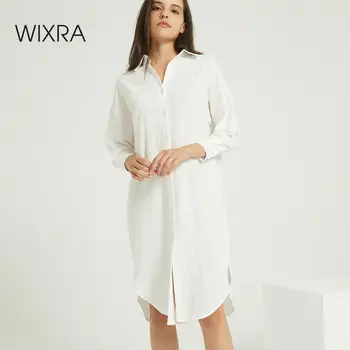 Wixra Femei Solide De Mult Doamnelor Bluza Eleganta Cu Maneca Lunga De Bază Streetwear Tricouri Largi Toamna Primavara Topuri