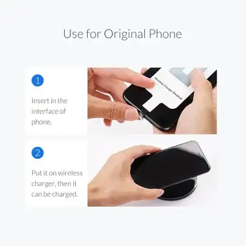 ORICO Încărcător Wireless QI Receptor Pentru iPhone Încărcare fără Fir Receptor pentru Micro USB de Tip c, Telefon