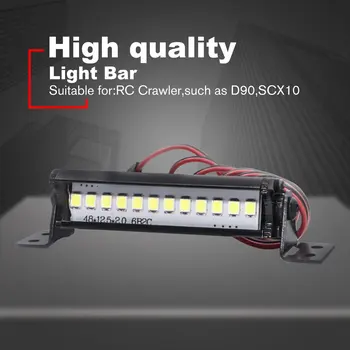 55mm RC LED Bar cu Led-uri Lampa de 1:10 RC Masina de Reper pentru TRX4 90046 90048 SCX10 luminos lumini cu LED-uri cool accesorii pentru masina model 2019