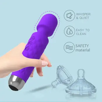Vibrator pentru Femei Jucării Sexuale Electric AV Stick Jucarii Sexuale pentru un Cuplu Masturbator pentru Femeie Vagin Vibrator Anal Plug de Înaltă Calitate