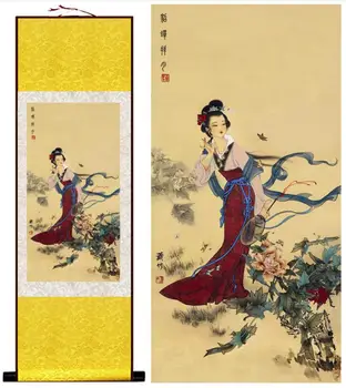 Diao Chan Bai yue pictura Tradițională Chineză fete frumoase pictura Biroul de Acasă Decorare frumoase femei pictura