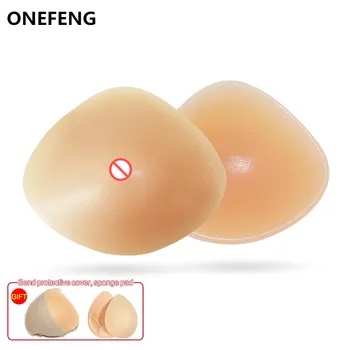 ONEFENG Vânzare Fierbinte Spate Deep Concave Mastectomie Silicon Tampoane de San Artificial Sani pentru Femeile de marire a Sanilor costume de Baie