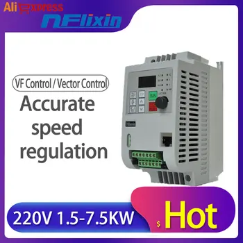 VFD 1,5 KW/2.2 KW/4KW VFD invertor de frecvență convertizor de frecvență invertor pentru motor ZW-AT1 3P 220V Ieșire wcj5.