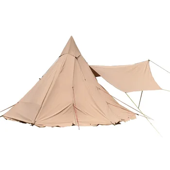 Agățat Cort Interior/de Fund Mat Pentru Piramida Indian Adăpost Anti-Furtună în aer liber Camping Cort Cu Gaură coș de Fum 400*350*240cm