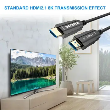 Hdmi la hdmi cablu de fibră Optică 8K 10m 15m 30m HD calculator TV notebook conectat proiector ecran HDR conversie a semnalului de linie