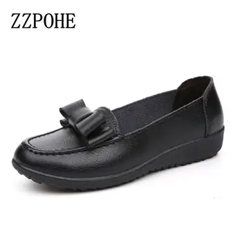 ZZPOHE 2017 Primavara toamna Femei pantofi de moda lady fund Moale pantofi casual confortabil anti-alunecare, negru, femeie pantofi plat