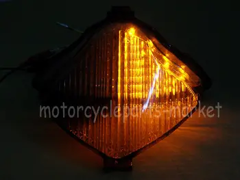 A CONDUS Motocicleta Integrat Stop Spate Lumina de Semnalizare Pentru Yamaha YZF R1 2004-2006 2005 Coada de Lumină de Frână Lampa de Semnalizare