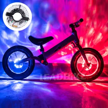 Leadbike Biciclete Hub Lumini pentru Copii Echilibrul Biciclete USB Reîncărcabilă LED Față de Biciclete Coada Lumina Roată cu frână Lumină de Avertizare Copil