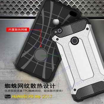Pentru Huawei P8 P9 Lite 2017 PRA LX1 LA1 Hibrid rezistent la Șocuri Armura Montat Bara Spate Cover pentru P8 9 Lite 2017 PRA-LX1 PRA-LA1 Cazuri