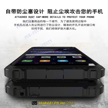 Pentru Huawei P8 P9 Lite 2017 PRA LX1 LA1 Hibrid rezistent la Șocuri Armura Montat Bara Spate Cover pentru P8 9 Lite 2017 PRA-LX1 PRA-LA1 Cazuri