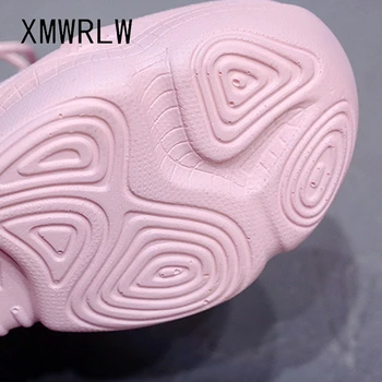 XMWRLW Ascunse Toc Pantofi pentru Femei 2020 Primavara-Vara Alb Negru Adidasi Pentru Femei Tocuri inalte Vulcanizat Pantofi de sex Feminin Adidași