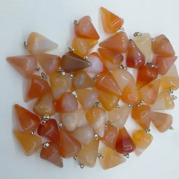 En-gros de 12 piese/lot mix de moda piatra naturala pyramis forma farmece pandantive pentru DIY colier bijuterii de luare transport gratuit