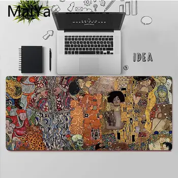 Maiya Anime Sarutul de Gustav Klimt Mousepad Calculator Laptop Anime Mouse-ul Mat Transport Gratuit Mari Mouse Pad Tastaturi Mat
