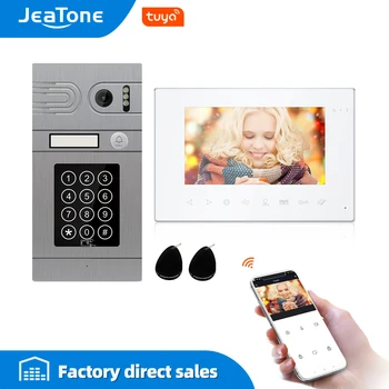 Jeatone 7 inch Tuya Wifi Interfon Video pentru Video de Acasă Ușa Telefon 720P/AHD de Asteptare Panoul de Sprijin Încuietori Electrice de Control de la Distanță
