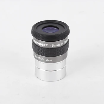 OMNI 15mm PLOSSL 1.25 Inch, cu Sticlă Optică FMC Strat de 52 de Grade Ocular Telescop