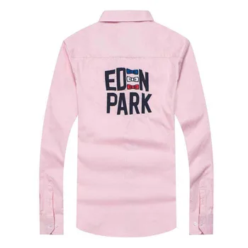Fierbinte Franța Brandului Eden park Cămașă de afaceri pentru Oameni de calitate de Top de Bumbac Tricou Masculin Broderie rochie casual sociale tricouri M LA 3XL
