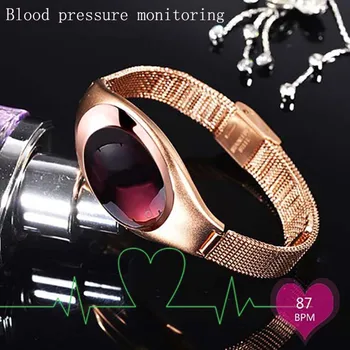 Smart sport femeie brățară brățară ceas tensiunii arteriale rata de inima somn de monitorizare a sănătății moda de metal de design de stocare a datelor