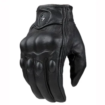 Din piele mănuși de motociclete de curse mănuși de conducere de curse de motociclete de protecție