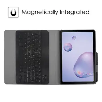 Pentru Samsung Galaxy Tab s 8.4 2020 T307 cu iluminare de fundal Tastatură Detașabilă din Piele PU Caz Bluetooth Wireless Keyboard Suport Flip Caz