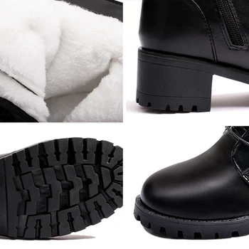 Femei Cizme Glezna 2020 nouă femei cizme groase de pluș cald pentru femei de iarnă gol cizme de iarna pentru femei pantofi Non-alunecare Doamnelor Cizme de