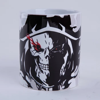 Anime JK Overlord Ainz Ooal Rochie de Cosplay Marca Schimbare de Culoare Craniu Momonga de zi cu Zi Bea Cana de Ceai Lapte Cafea Cana Ceramica