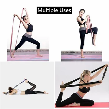 Yoga Benzi Set Stretch Picior-curea Curea Cârlig la Ușa de Exercitii Pilates Sport Femei Doamnelor Timp de Echipamente de Fitness de Interior Sport 1 buc