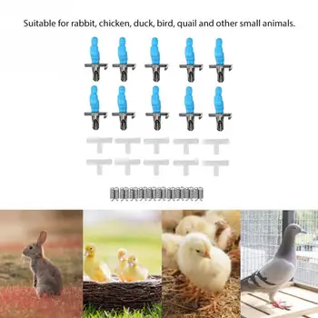 10buc Automată Iepure Alimentator de Hrănire Mingea Sfarcurile de alimentare cu Apă Waterer Bautor de Păsări de curte Alimentator Pentru Pui de Rață Unelte Agricole