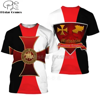 PLstar Cosmos Peste Tot Imprimate Cavalerii Templieri 3d tricouri tricou tricouri de vara hip hop maneci scurte streetwear topuri stil-4