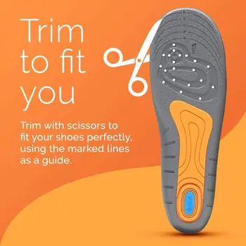 Scholl Gel Activ de Lucru Tălpi Bărbați Ortopedice Tălpi de Picioare Pad pentru non-casual din piele pantofi plat adidas cizme de Confort Non-alunecare