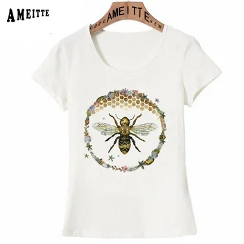 Epocă de Albine god save the queen Print T-Shirt de Vară de Moda pentru Femei T-shirt Ameitte Amuzant Femeie Topuri Fata de Moda Casual Tees